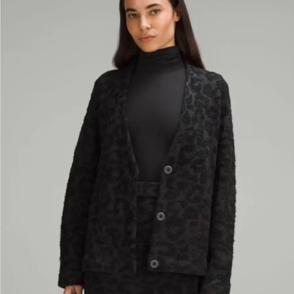 lululemon athletica Black Cozy Cardigan